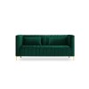 Canapé velours Annite Vert Bouteille Pieds Métal Doré 2 Places BOUTICA DESIGN MIC_2S_B1_2_ANNITE7