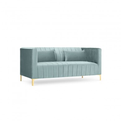 Canapé velours Annite Menthe Pieds Métal Doré 2 Places BOUTICA DESIGN MIC_2S_B1_2_ANNITE11