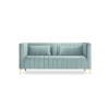 Canapé velours Annite Menthe Pieds Métal Doré 2 Places BOUTICA DESIGN MIC_2S_B1_2_ANNITE11