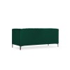 Canapé velours Annite Vert Bouteille Pieds Métal Chromé Noir 2 Places BOUTICA DESIGN MIC_2S_B2_2_ANNITE7