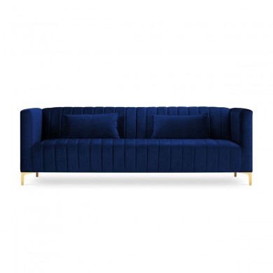 Canapé velours Annite Bleu Roi Pieds Métal Doré 3 Places BOUTICA DESIGN MIC_3S_B1_2_ANNITE6