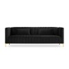 Canapé velours Annite Noir Pieds Métal Doré 3 Places BOUTICA DESIGN MIC_3S_B1_2_ANNITE10