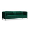 Canapé velours Annite Vert Bouteille Pieds Métal Chromé Noir 3 Places BOUTICA DESIGN MIC_3S_B2_2_ANNITE7