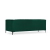 Canapé velours Annite Vert Bouteille Pieds Métal Chromé Noir 3 Places BOUTICA DESIGN MIC_3S_B2_2_ANNITE7