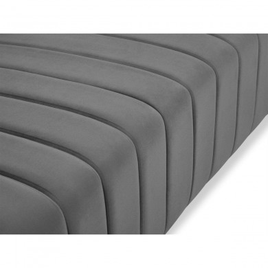 Canapé velours Annite Gris Clair Pieds Métal Chromé Noir 3 Places BOUTICA DESIGN MIC_3S_B2_2_ANNITE8