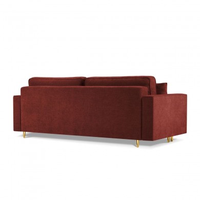 Canapé convertible avec coffre Dunas Rouge Pieds Métal Doré BOUTICA DESIGN MIC_3SF_86_A1_DUNAS4