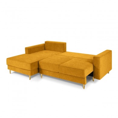 Canapé d'angle gauche convertible avec coffre Dunas Jaune Pieds Métal Doré BOUTICA DESIGN MIC_LCF_86_A1_DUNAS3