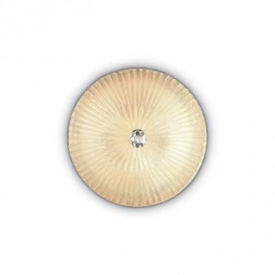 Plafonnier SHELL PL3 Verre ambré 60W max IDEAL LUX 140179