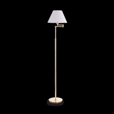 Lampadaire BEVERLY Laiton satiné 1xE27 60W IDL_140315 140315 Lampadaire BEVERLY Laiton satiné 1xE27 60W IDEAL LUX 140315