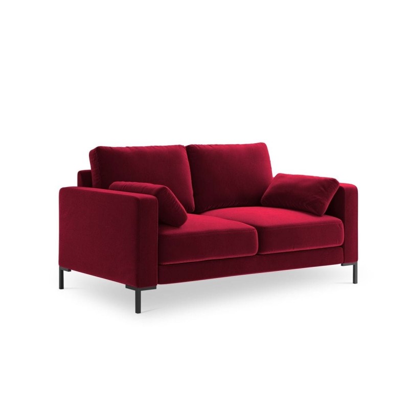Canapé velours Jade Rouge 2 Places BOUTICA DESIGN MIC_2S_51_F1_JADE1
