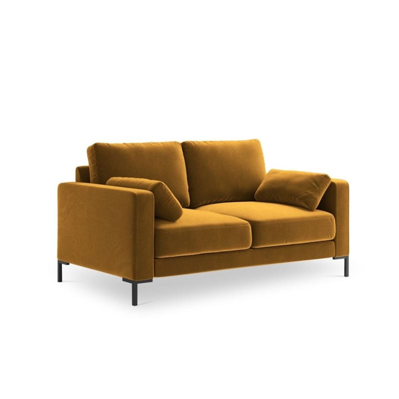 Canapé velours Jade Jaune 2 Places BOUTICA DESIGN MIC_2S_51_F1_JADE2