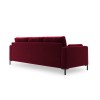 Canapé velours Jade Rouge 3 Places BOUTICA DESIGN MIC_3S_51_F1_JADE1