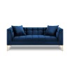 Canapé velours Karoo Bleu Roi Pieds Métal Doré 2 Places BOUTICA DESIGN MIC_2S_51_F1_KAROO7