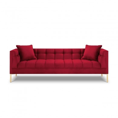 Canapé velours Karoo Rouge 3 Places BOUTICA DESIGN MIC_3S_51_F1_KAROO2