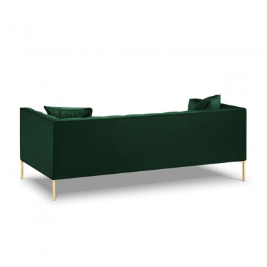 Canapé velours Karoo Vert Bouteille Pieds Métal Doré 3 Places BOUTICA DESIGN MIC_3S_51_F1_KAROO4