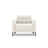 Fauteuil Mamaia Beige Clair Pieds Métal Noir BOUTICA DESIGN MIC_ARM_78_F1_MAMAIA1
