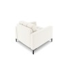 Fauteuil Mamaia Beige Clair Pieds Métal Noir BOUTICA DESIGN MIC_ARM_78_F1_MAMAIA1