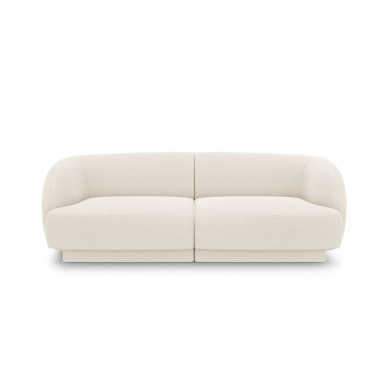 Canapé bouclette Miley Beige 2 Places BOUTICA DESIGN MIC_2S_67_F1_MILEY1