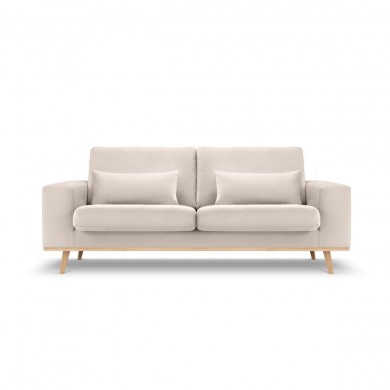 Canapé velours Tugela Beige 2 Places BOUTICA DESIGN MIC_2S_44_F1_TUGELA1