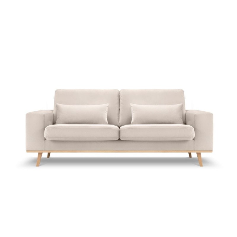 Canapé velours Tugela Beige 2 Places BOUTICA DESIGN MIC_2S_44_F1_TUGELA1