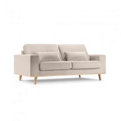 Canapé velours Tugela Beige 2 Places BOUTICA DESIGN MIC_2S_44_F1_TUGELA1