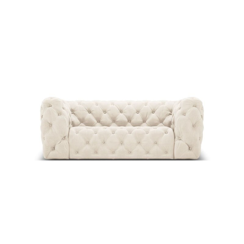 Canapé velours Iggy Beige Clair 2 Places BOUTICA DESIGN MIC_2S_51_F1_IGGY1