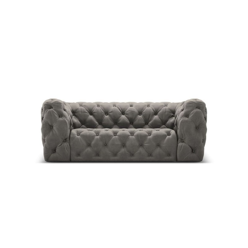 Canapé velours Iggy Gris Clair 2 Places BOUTICA DESIGN MIC_2S_51_F1_IGGY4