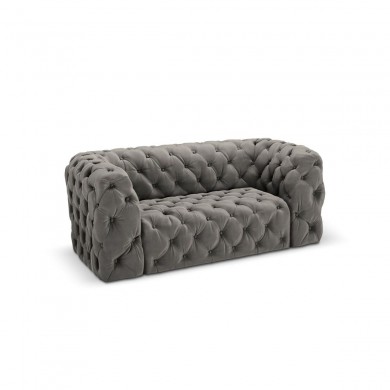 Canapé velours Iggy Gris Clair 2 Places BOUTICA DESIGN MIC_2S_51_F1_IGGY4