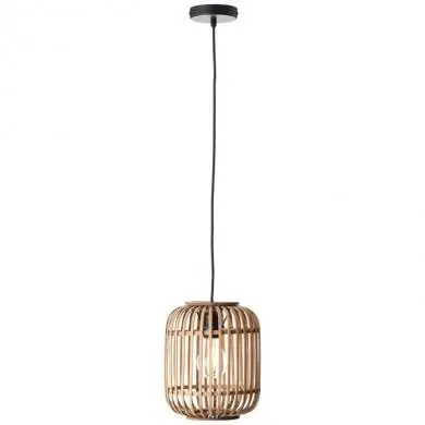 Suspension Rotin WOODROW 1x60W E27 BRI_93777_20 93777/20 Suspension Rotin WOODROW 1x60W E27 BRILLIANT 93777/20
