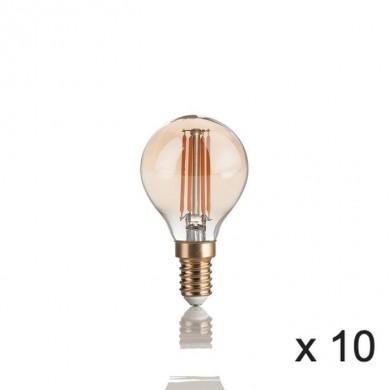 Ampoule (x10) 4W E14 Ambré D4,5 IDEAL LUX 151656