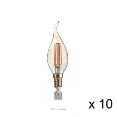 Ampoule (x10) 4W E14 Ambré D3,5 151663 IDEAL LUX 151663