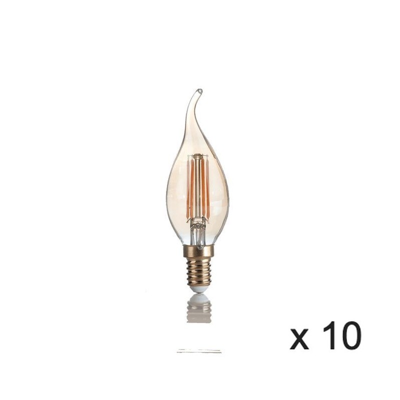 Ampoule (x10) 4W E14 Ambré D3,5 151663 IDEAL LUX 151663