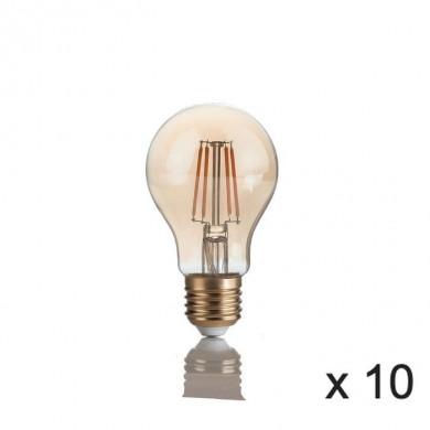 Ampoule (x10) 4W E27 Ambré D6 151687 IDEAL LUX 151687