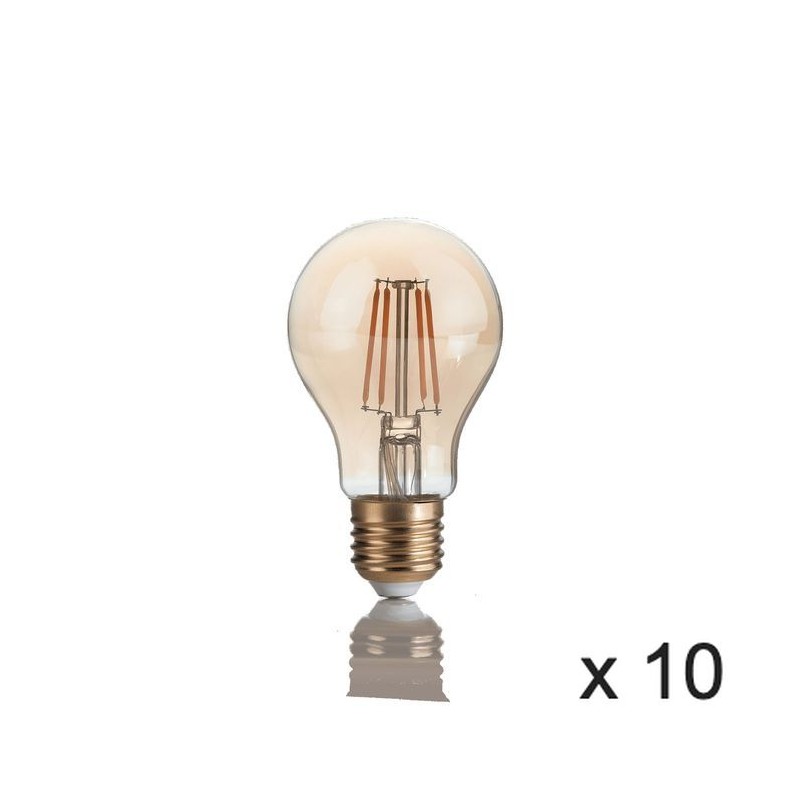 Ampoule (x10) 4W E27 Ambré D6 151687 IDEAL LUX 151687