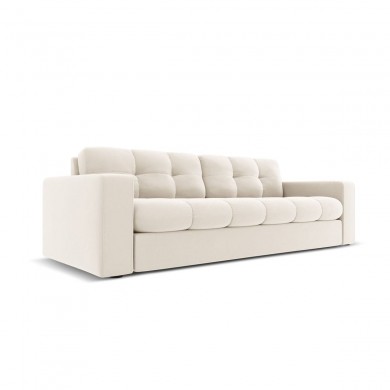 Canapé velours Justin Beige Clair 3 Places BOUTICA DESIGN MIC_3S_51_F1_JUSTIN1