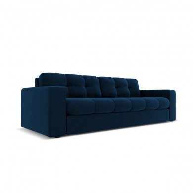 Canapé velours Justin Bleu Roi 3 Places BOUTICA DESIGN MIC_3S_51_F1_JUSTIN3