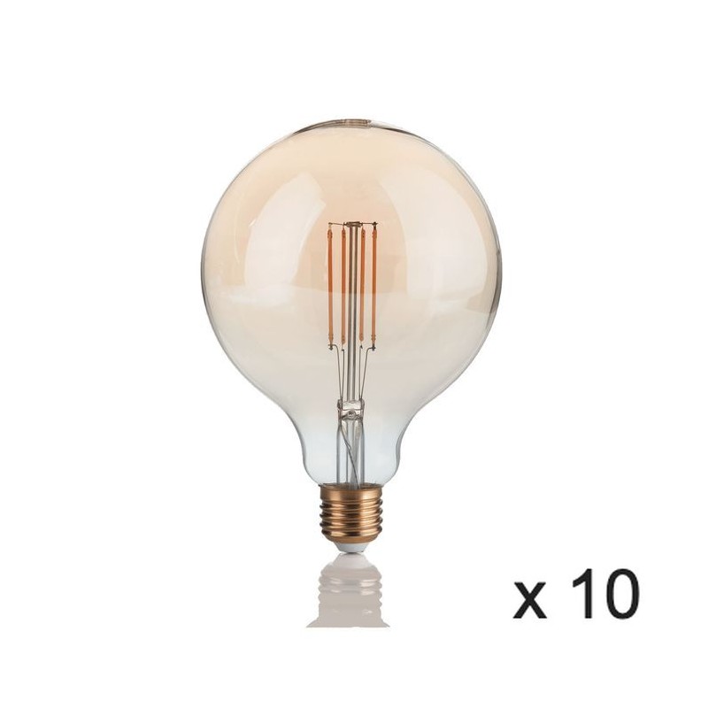 Ampoule (x10) 4W E27 Ambré D12,5 151724 IDEAL LUX 151724