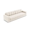 Canapé velours Justin Beige Clair 4 Places BOUTICA DESIGN MIC_4S_51_F1_JUSTIN1