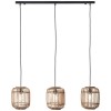 Suspension WOODROW 3x60W E27 Brun clair BRILLIANT 93778/20