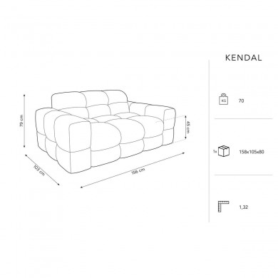 Canapé velours Kendal Orange 2 Places BOUTICA DESIGN MIC_2S_121_F1_KENDAL6