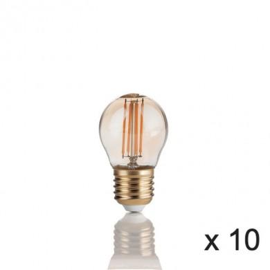 Ampoule (x10) 4W E27 Ambré D4,5 151861 IDEAL LUX 151861