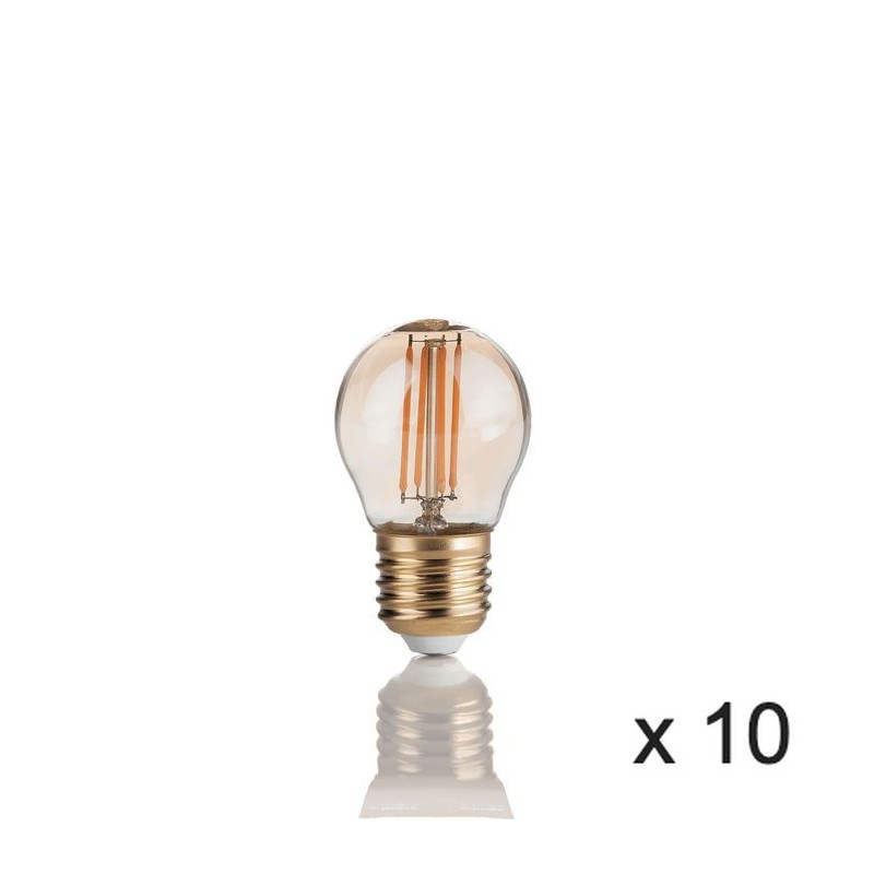 Ampoule (x10) 4W E27 Ambré D4,5 151861 IDEAL LUX 151861