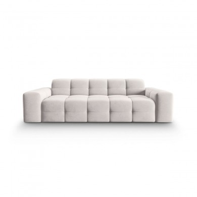 Canapé velours Kendal Gris Clair 3 Places BOUTICA DESIGN MIC_3S_121_F1_KENDAL1