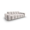 Canapé velours Kendal Gris Clair 3 Places BOUTICA DESIGN MIC_3S_121_F1_KENDAL1