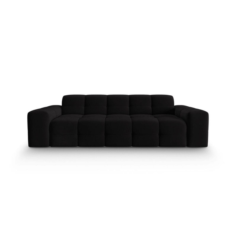 Canapé velours Kendal Noir 3 Places BOUTICA DESIGN MIC_3S_121_F1_KENDAL3