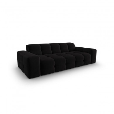 Canapé velours Kendal Noir 3 Places BOUTICA DESIGN MIC_3S_121_F1_KENDAL3