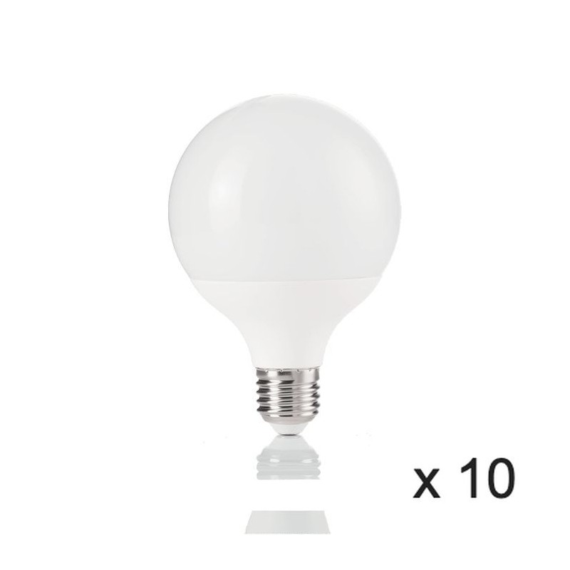 Ampoule (x10) 12W E27 Blanc D9,5 151977 IDEAL LUX 151977
