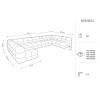 Canapé panoramique Kendal Gris Foncé BOUTICA DESIGN MIC_U_121_F1_KENDAL2