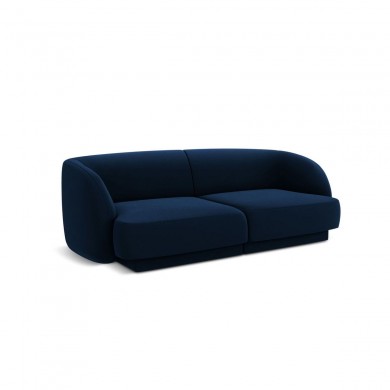 Canapé velours Miley Bleu Roi 2 Places BOUTICA DESIGN MIC_2S_51_F1_MILEY2