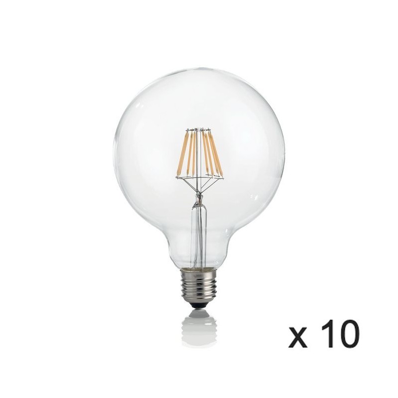 Ampoule (x10) 8W E27 Transparent D12,5 153988 IDEAL LUX 153988